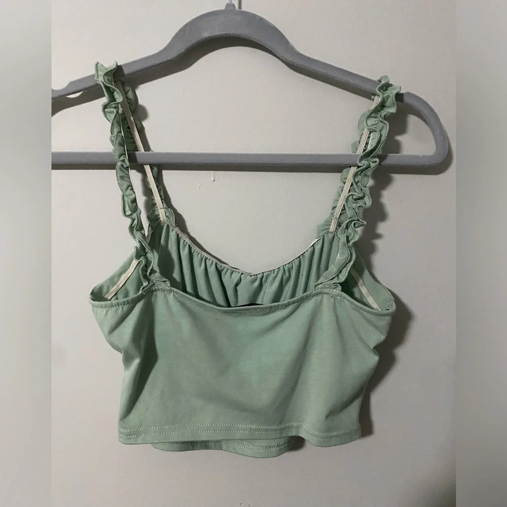 Shein Mint Green Cropped Tank Top - Picture 6 of 6